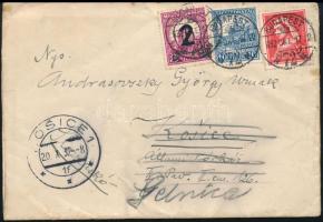 1932 Levél Budapestről Kassára, majd továbbítva Gelnicára / Cover from Budapest to Kosice, redirected to Gelnica