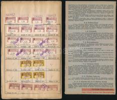 cca 1921-1925 Szűcs Pál Bankház kihajtható prospektusa osztálysorsjáték húzásról, szerencsebélyegekk...
