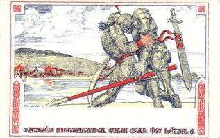 Fáy Aladár iparrajziskolai tanár rajzsorozata Arany János "Toldi"-jához - 12 darabos képes...