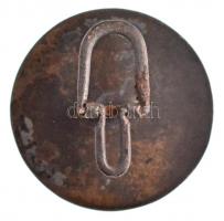 Osztrák-Magyar Monarchia ~1914. Vasutas jelvény, jelzetlen Ag? (8,64g/27mm) T:2 / 
Austro-Hungarian...