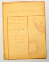 1952 Budae ac Pesti ichnographica Descriptio, rajzolta Horler Ferenc XVII. század végi eredeti után,...