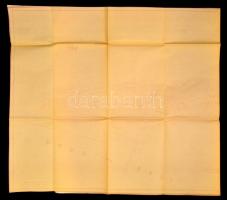 1951 Buda Szabad Királyi város térképe, rajzolta Horler Ferenc 1873-as eredeti nyomán, 70x145 cm