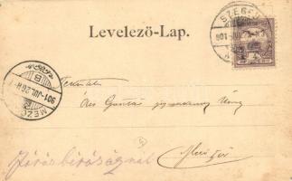 1901 Szeged, M. kir. Államfogház bejárata. Engel Lajos tulajdona