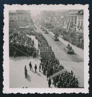 1940 Kolozsvári bevonulás. Páncélosok menete eredeti fotó 6x6 cm
