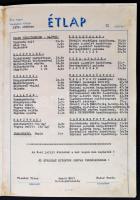1972-1979 6 db régi étlap