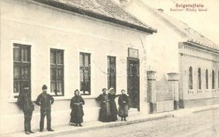 1912 Szigetújfalu, Szeltner Mihály házai. Temler Á. kiadása