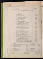 1969 Mátyás Pince étlapja, magyar, angol, német, francia, olasz és orosz nyelven