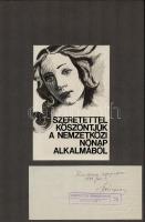 4 db plakát és étlapterv (alföldi Üzemi Vendéglátó, Nemzetközi Nőnap, stb.)