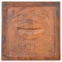 Gáti Gábor (1937-) DN "Allegro Barbaro" Br emlékplakett (508g/140x140mm) T:1-,2 / 
Hungar...