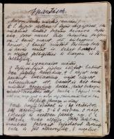 cca 1917 Kézzel írt szakácskönyv. Korabeli egészvászonkötésben, megviselt állapotban, laza fűzéssel,...