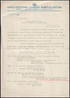 1938 A Nemezeti Színház jubileuma kapcsán tervezett szabadegyetem műsora és felkérő levele
