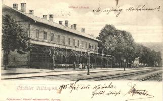 1905 Villány, vasútállomás. Divald / Bahnhof / railway station