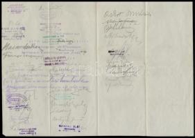 1932  Politzer Adolf (c.1863 - 1932) könyvkereskedő halálozási értesítője a többi könyvkereskedő és ...