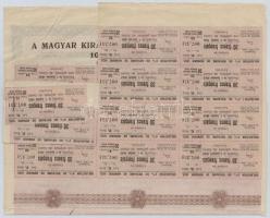 Budapest 1925. "Obligation 6% du Royaume de Hongrie 1925 (A Magyar Királyság 6%-os kölcsön kötv...