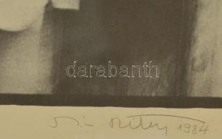 Pócs Péter (1950-): Keressük Petőfit... (1984). Offset-lito 7/100, papír, jelzett, üvegezett keretbe...