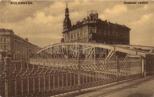 Kolozsvár, Cluj; Szamos vashíd. W.L. 13. / iron bridge over Somes river