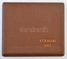 Fritz János (1947-) 1981. "Interkozmosz - Országos Űrhajós Bélyegkiállítás - Körmend" Br p...