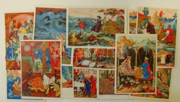 13 db nagyrészt modern MESE képeslap