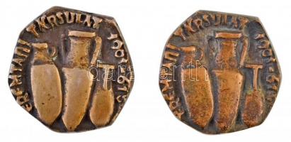 Csúcs Ferenc (1905-1999) 1961. "Éremtani Társulat 1901-61 / Régi pénz - Gyűjtőnek eml." ké...