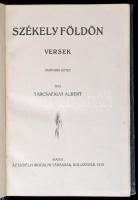Tarcsafalvi Albert (1856-1926): Székelyföldön. Versek. Harmadik kötet. Kolozsvár, 1912, Erdélyi Irod...