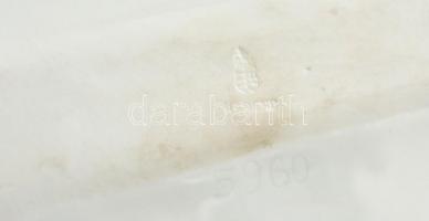 Herendi Tompa Mihály büszt, bisquit és fehér mázas, jelzett (mélynyomás,koronás), csorba nélkül (pis...