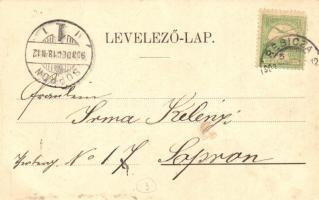 1903 Resica, Resita; Fő út, ökrös szekér / main street with ox cart