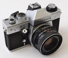 Praktica fényképezőgép felszerelés: Praktica PLC2 SLR fényképezőgép, 3 db objektívvel: Pentacon elec...