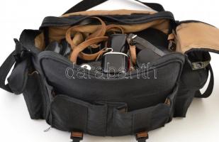 Praktica fényképezőgép felszerelés: Praktica PLC2 SLR fényképezőgép, 3 db objektívvel: Pentacon elec...