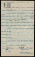1933-1936  Iratcsomag a szeremlei község tulajdonában lévő földek haszonbérbe adásáról, kb. 30-40 db...