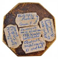 Csúcs Ferenc (1905-1999) DN "S Eligius Auxilium Aurificis Patronus" Br plakett Szent Eligi...