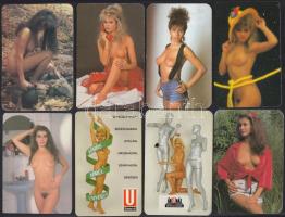 1990 14 db hölgyeket ábrázoló erotikus kártyanaptár