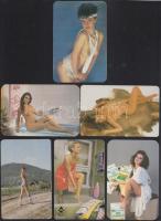 1990 14 db hölgyeket ábrázoló erotikus kártyanaptár