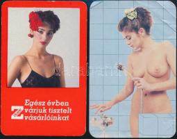 1980 34 db hölgyeket ábrázoló erotikus kártyanaptár