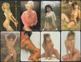 1989 14 db hölgyeket ábrázoló erotikus kártyanaptár
