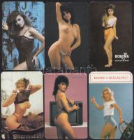 1989 14 db hölgyeket ábrázoló erotikus kártyanaptár