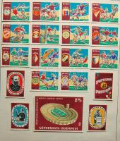 1962 Gyufacímke gyűjtemény a Labdarúgó világbajnokságról. Szépen rendezett kiállítási anyag