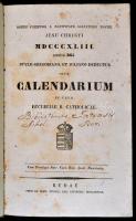 [Schematismus 1843.]: Annus communis a nativitate Salvatoris nostri Jesu Christi MDCCCXLIII. Dierum ...