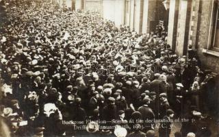 1905 Driffield, Buckrose Election, Scenes at the declaration on January 27th