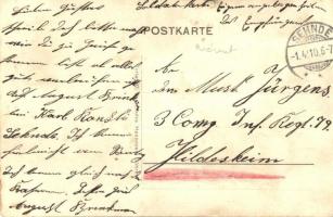 1910 Sehnde, Geschäftshaus L. Bach, Kalischacht Friedrichshall / shop and potash salt mine, industri...