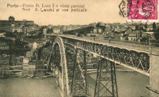 Porto, Ponte D. Luiz I e vista parcial / Dom Luís I Bridge. TCV card