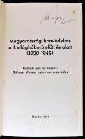 Dálnoki Veress Lajos: Magyarország honvédelme a II. világháború előtt és alatt. (1920-1945.) I-III. ...