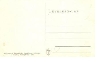 Nyíregyháza, hadikórház az orvosok, nővérek és sebesült katonák csoportképével. Hunyady és Malachovs...