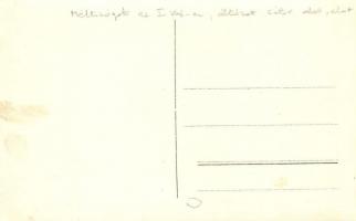 Első világháborús katonai lap, méltóságok csoportképe álcázott sátor előtt / WWI K.u.K. military, di...