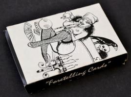 Erotikus karikatúra jóskártya, vetőkártya, 36 lapos, dobozban