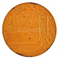 DN "Pro Urbe / Budapest Főváros Tanácsa" kétoldalas, aranyozott Ag emlékérem, peremén jelz...
