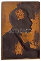 Radnai Béla (1873-1923) 1911. "Dr. Szegvári László" egyoldalas, öntött Br plakett (305g/97...