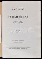 Szabó László: Pocahontas. Indián rege nyolc énekben. Hungaricana Americana 4. Pittsburgh, [1955], Ex...