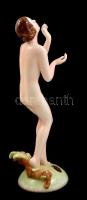 Goldscheider Wien táncoló akt, kézzel festett, jelzett, nagyon apró lepattanással, m: 27,5 cm /

D...
