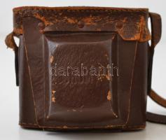 cca 1955 Chuo Supply Company Shumy japán 6x6-os fényképezőgép, eredeti bőr tokjában, működőképes, sz...