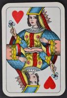 cca 1940 Chromo bridzs kártya pakli, 52 lapos, adóbélyeggel